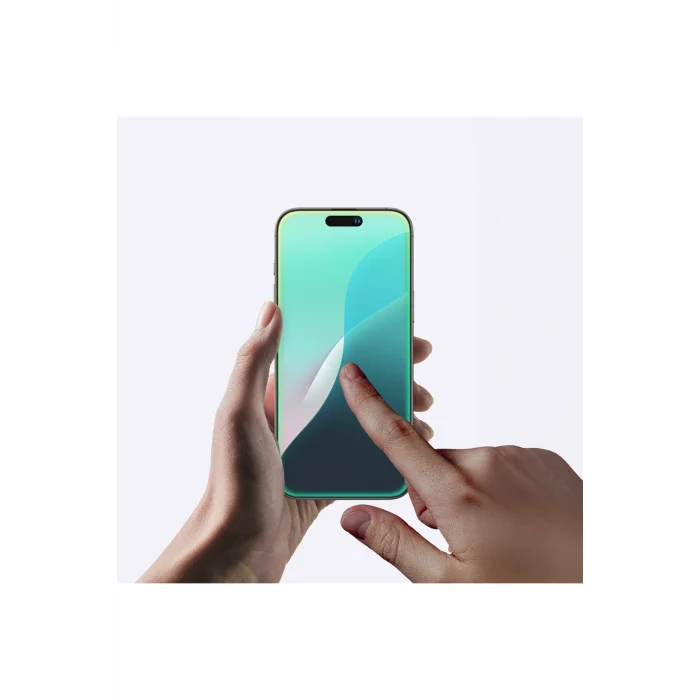 iPhone 16 Amazingthing Radix Mat Parmak İzi Bırakmayan Temperli Cam Ekran Koruyucu Siyah