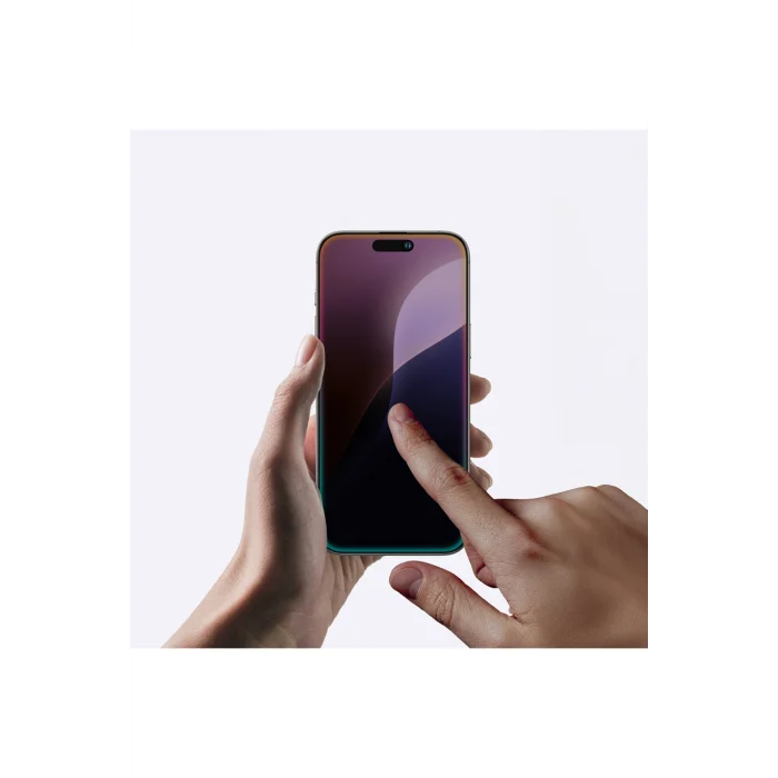 iPhone 16 Pro Amazingthing Radix Privacy Hayalet Cam Ekran Koruyucu Siyah