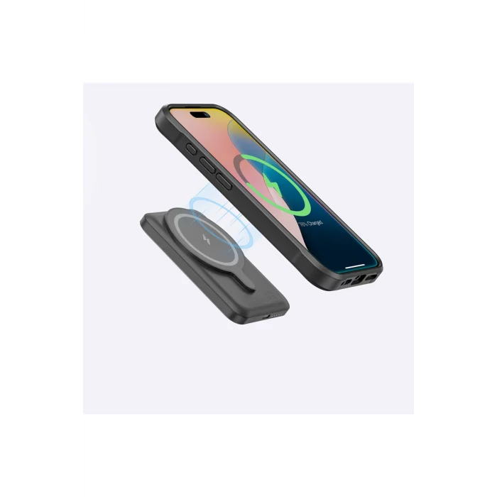 iPhone 16 Pro Kılıf Magsafe Şarj Özellikli Amazingthing Glamour Serisi Kapak Siyah