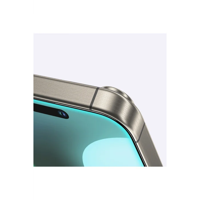 iPhone 16 Amazingthing Titan Mat Parmak İzi Bırakmayan Temperli Cam Ekran Koruyucu Siyah