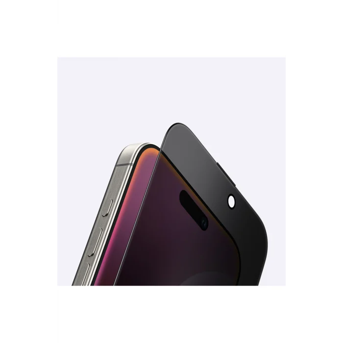 iPhone 16 Amazingthing Titan Serisi Privacy Hayalet Temperli Cam Ekran Koruyucu Siyah