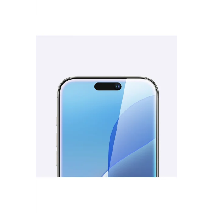 iPhone 16 Pro Max Uyumlu Radix Parmak İzi Bırakmayan Temperli Cam Ekran Koruyucu Şeffaf