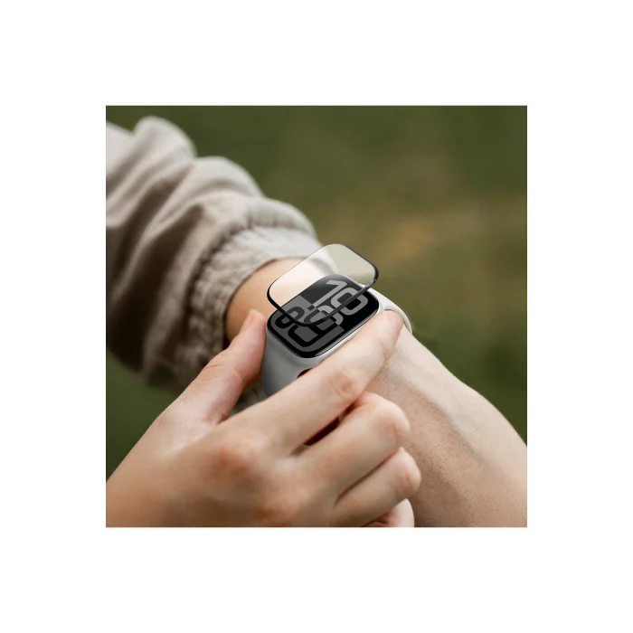 Watch 10 42mm Amazingthing Radix Parmak İzi Bırakmayan HD Ekran Koruyucu Uygulama Aparatlı Şeffaf