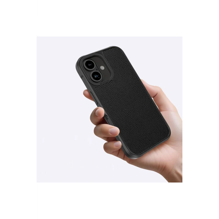 iPhone 16 Kılıf Magsafe Şarj Özellikli Amazingthing Glamour Serisi Kapak Siyah