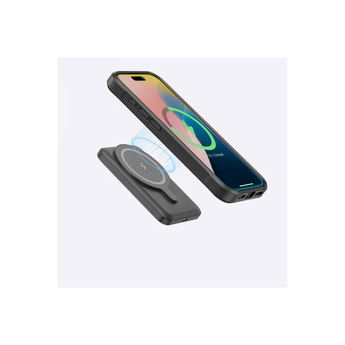 iPhone 16 Kılıf Magsafe Şarj Özellikli Amazingthing Glamour Serisi Kapak Siyah