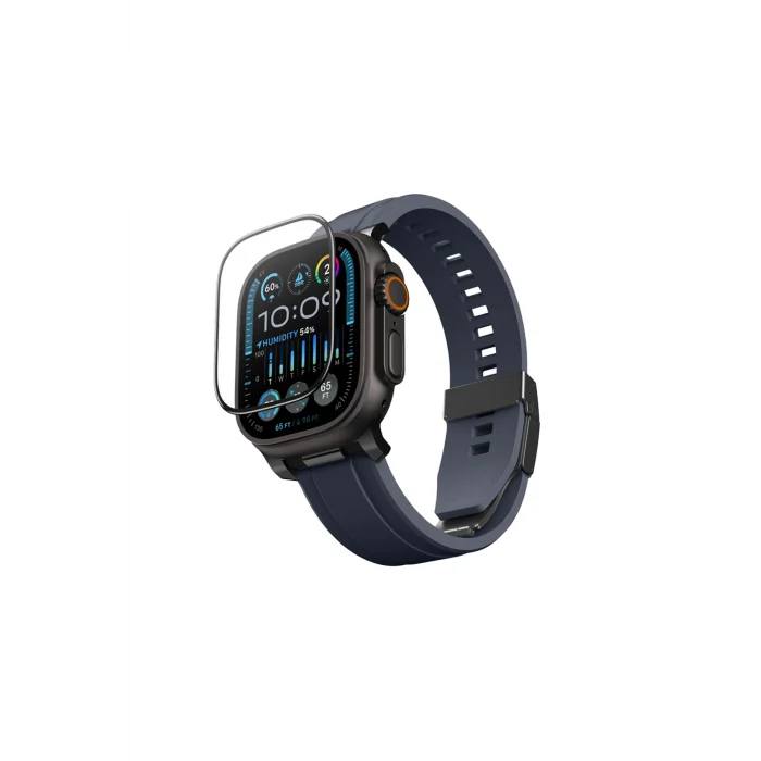 Watch Ultra 49mm Uyumlu Radix AccuGuard Seri Akıllı Saat Temperli Ekran Koruyucu Şeffaf
