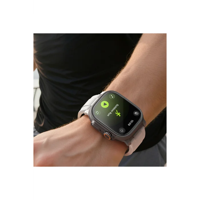 Watch Ultra 49mm Uyumlu Radix AccuGuard Seri Akıllı Saat Temperli Ekran Koruyucu Şeffaf