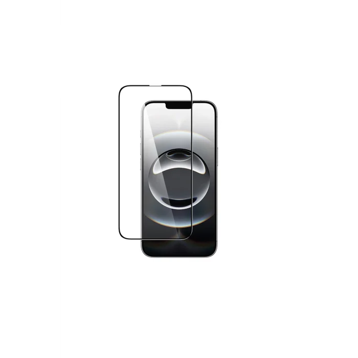 iPhone 16E Amazingthing Radix HD Parlak Görünümlü Temperli Cam Ekran Koruyucu Siyah