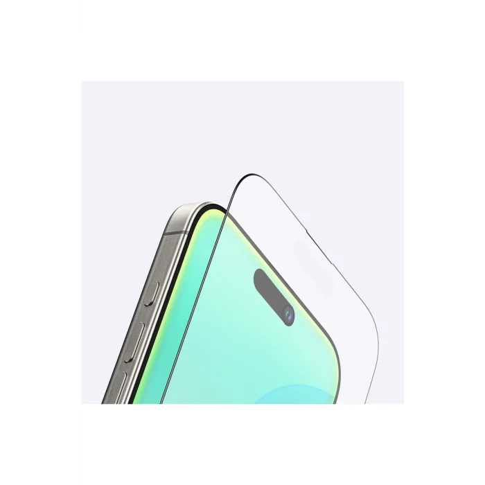 iPhone 16 Pro Max Amazingthing Radix Mat Parmak İzi Bırakmayan Temperli Cam Ekran Koruyucu Siyah