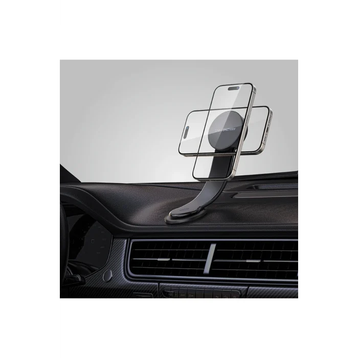 Explorer Pro Mag Magnetik Bükülebilen Eğimli ve Düz Zemin Araç Telefon Tutucu Siyah
