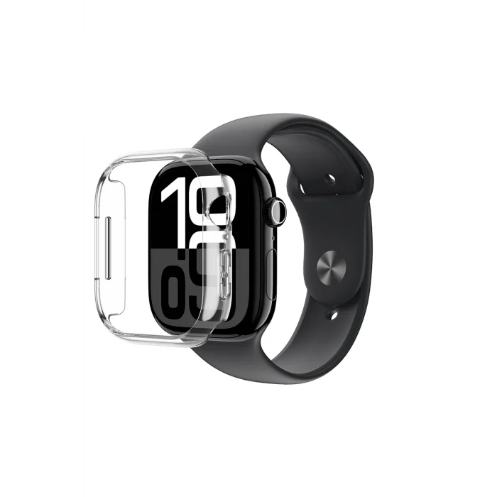 Watch 10 42mm Uyumlu Amazingthing Radix Minimal FrameLite Sert PC Kasa Koruyucu Şeffaf