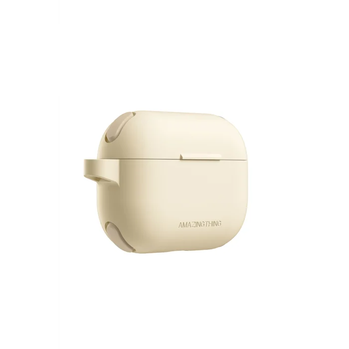 Airpods Pro 2 Uyumlu Amazingthing Airbag Köşe Tasarımlı Omni Serisi Silikon Kapak Desert Titanyum