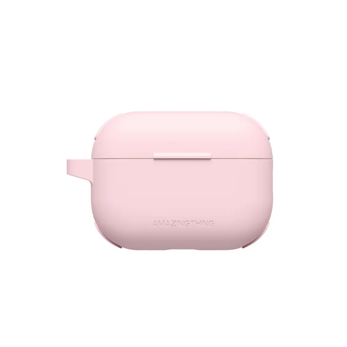 Airpods Pro 2 Uyumlu Amazingthing Airbag Köşe Tasarımlı Omni Serisi Silikon Kapak Pembe
