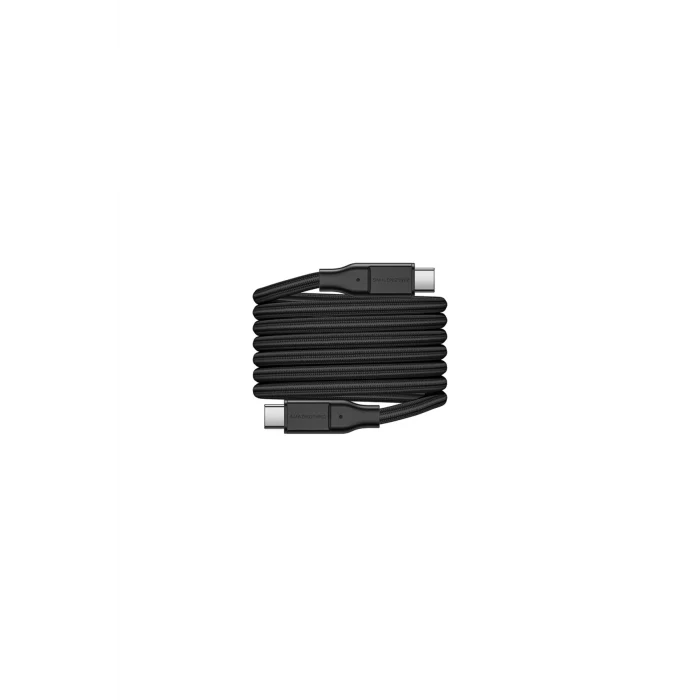 Magnetik Tasarımlı Type-C to Type-C PD Şarj Kablosu Amazingthing Magcord Serisi 60W 1.2M Siyah