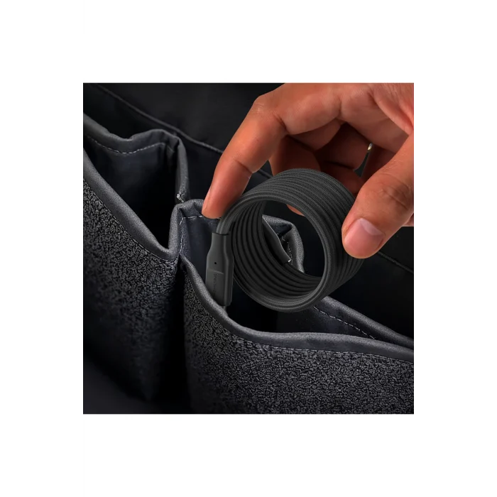 Magnetik Tasarımlı Type-C to Type-C PD Şarj Kablosu Amazingthing Magcord Serisi 60W 1.2M Siyah