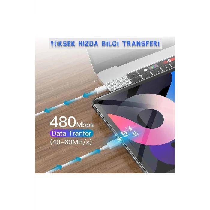 İphone 15/15 Plus/15 Pro/15 Pro Max Uyumlu Yeni Nesil Hızlı Şarj Kablosu