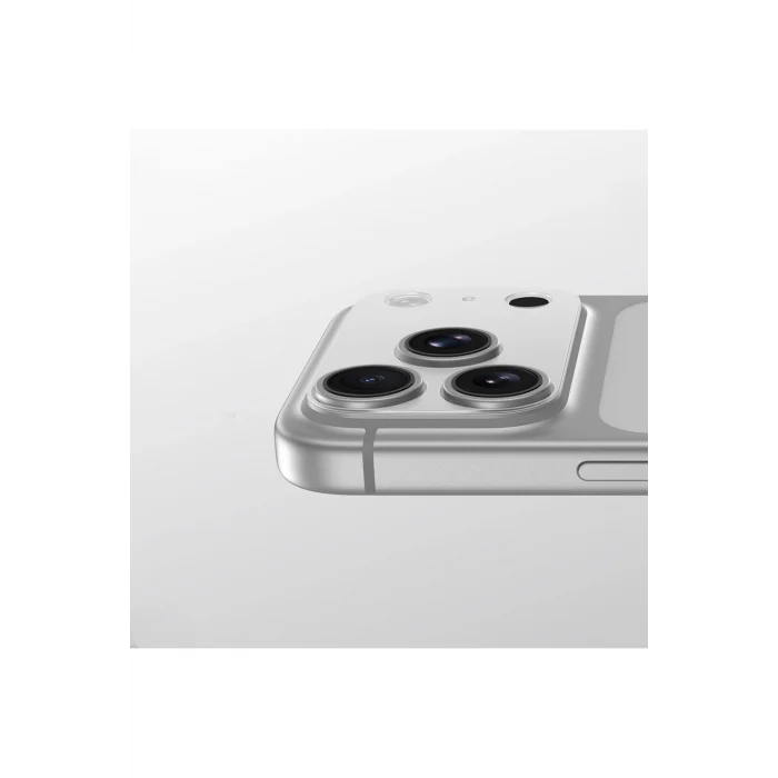 iPhone 17 Pro Max Uyumlu Parmak İzi Bırakmayan Kamera Lens Çerçeve Koruyucu Şeffaf