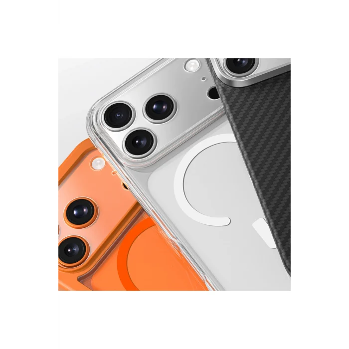 iPhone 17 Pro Max Uyumlu Parmak İzi Bırakmayan Kamera Lens Çerçeve Koruyucu Şeffaf