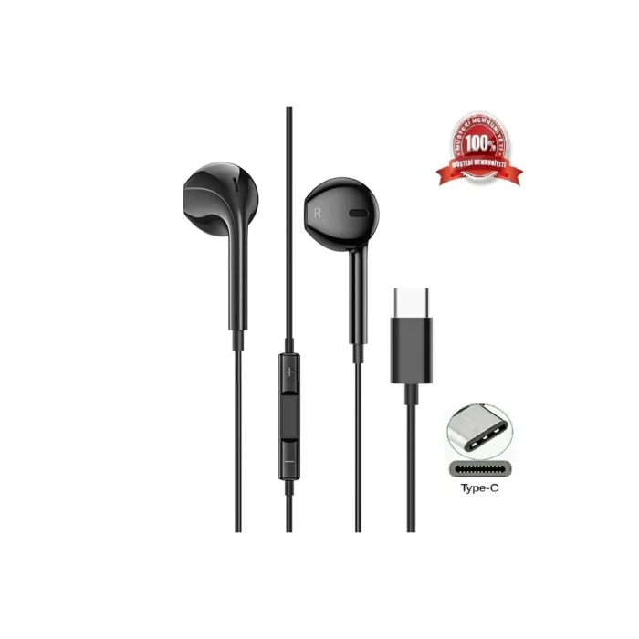 Type-c  Girişli Tüm Modeller ile uyumludur Kablolu Kulak İçi Kulaklık Ultra Ses Kalitesi Yeni Nesil Dijital Mikrofonlu Kablolu Kulaklık