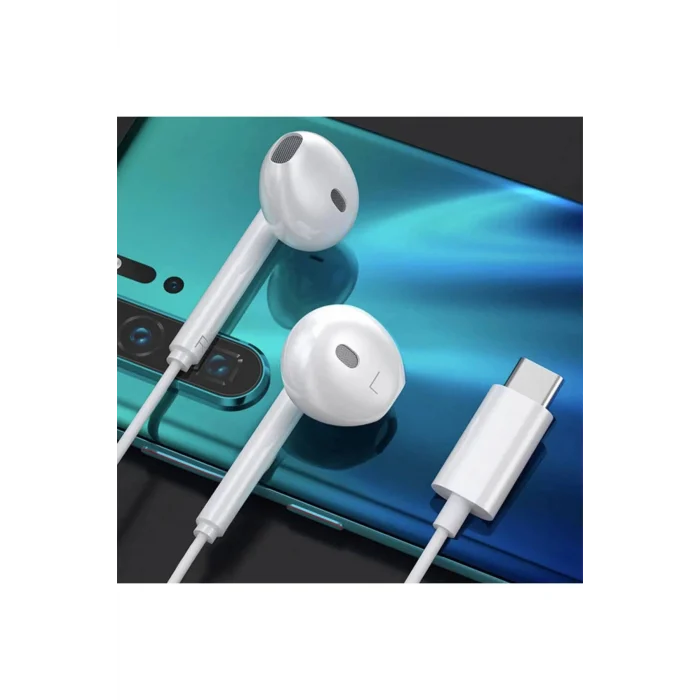 Type-c  Girişli Tüm Modeller ile uyumludur Kablolu Kulak İçi Kulaklık Ultra Ses Kalitesi Yeni Nesil Dijital Mikrofonlu Kablolu Kulaklık