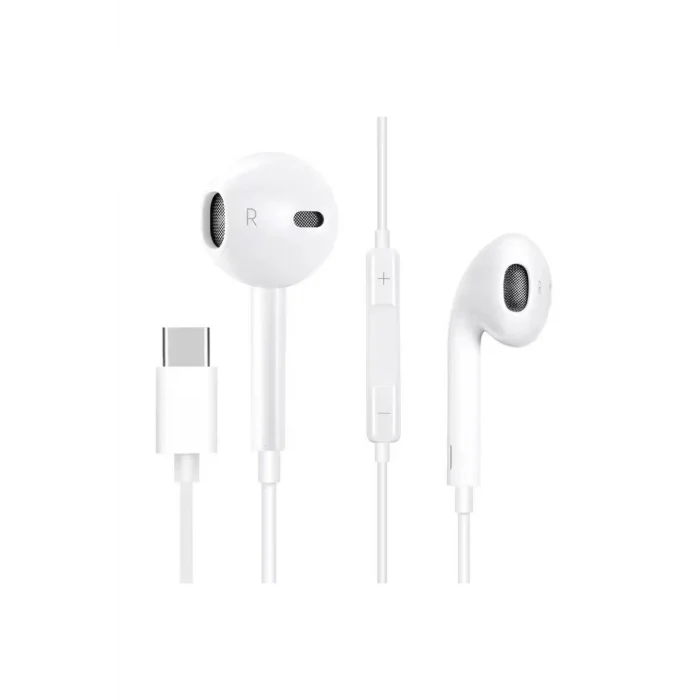 İphone 17/16/15 Serileri Uyumlu (TAK ÇALIŞTIR) İphone Kablolu Kulaklık Type-c Girişli Kulaklık