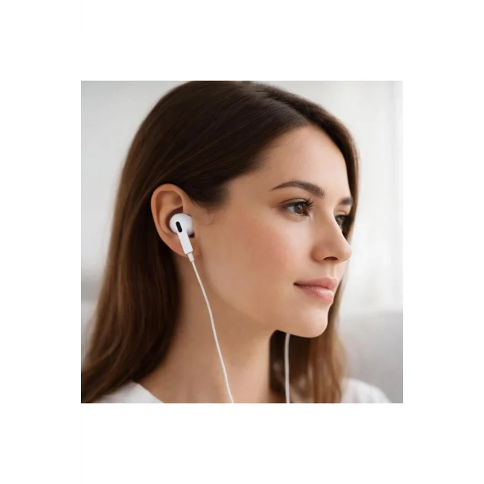 İphone 14/13/12/11/Xs/X/7/8 Serileri Uyumlu Iphone Kablolu Kulaklık Konnektörlü (TAK ÇALIŞTIR)