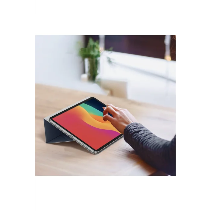 iPad Air 11 2025 M3 Kılıf Katlanabilir Magnetik Standlı Amazingthing Matte Pro Mag Folio Mavi