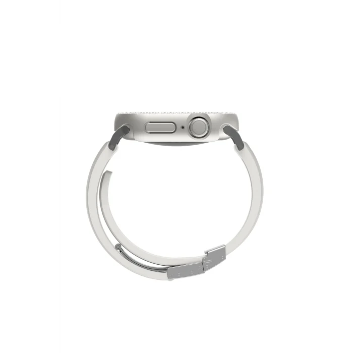 Watch 10 46mm Uyumlu Gleam Fit FullGuard Taşlı Sert PC Kasa ve Ekran Koruyucu Starlight