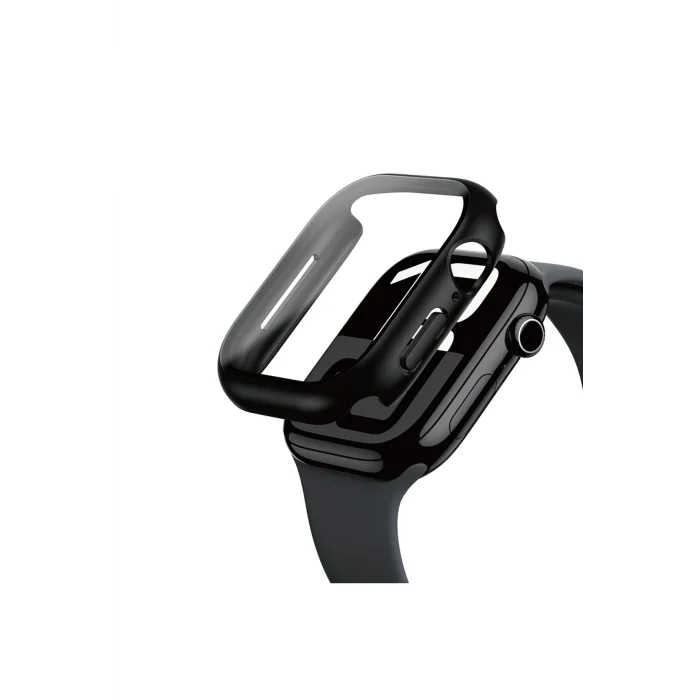 Watch 10 42mm Uyumlu Amazingthing Radix Minimal FullGuard Sert PC Kasa ve Ekran Koruyucu Siyah