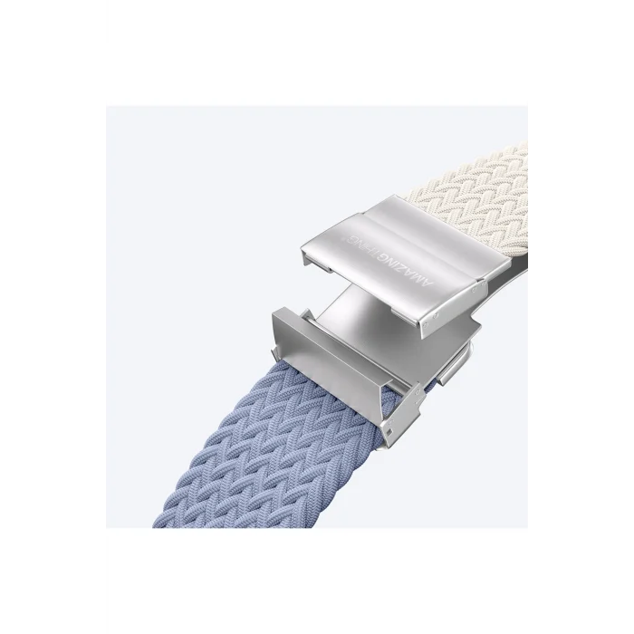 Watch 10 46mm Uyumlu Amazingthing Glamour Blend Hasır Kordon Starlight Purple