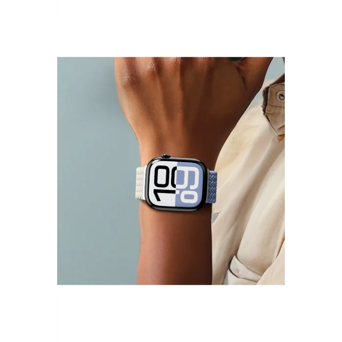 Watch 10 46mm Uyumlu Amazingthing Glamour Blend Hasır Kordon Starlight Purple