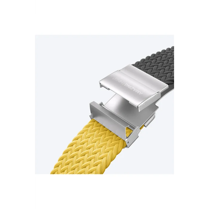 Watch 10 46mm Amazingthing Glamour Blend Hasır Kordon Siyah - Sarı