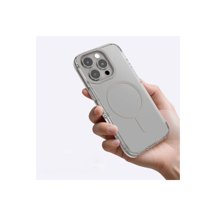 iPhone 16 Pro Max uyumlu Kılıf Magsafe Özellikli Amazingthing Omni Serisi Kapak Gri