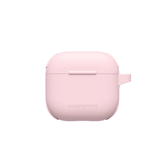 Airpods 4 Kılıf Amazingthing Airbag Köşe Tasarımlı Omni Serisi Silikon Kılıf Pembe