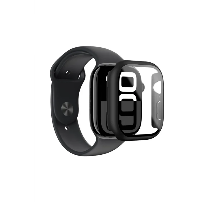 Watch 10 46mm Amazingthing Radix Minimal FullGuard Sert PC Kasa ve Ekran Koruyucu Siyah