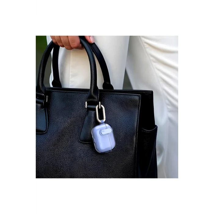 Airpods Pro 2 Kılıf Amazingthing Magnetik Kilit Tasarımlı Minimal Serisi Kılıf Mavi