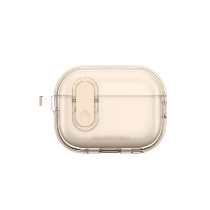 Airpods Pro 2 Kılıf Amazingthing Magnetik Kilit Tasarımlı Minimal Serisi Kılıf Desert Titanyum