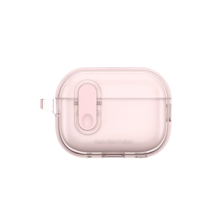 Airpods Pro 2 Kılıf Amazingthing Magnetik Kilit Tasarımlı Minimal Serisi Kılıf Pembe
