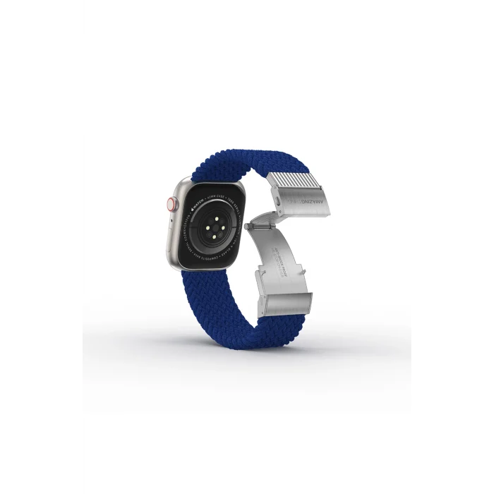Watch 10 42mm Amazingthing Titan Weave Örgü Sport Kordon Mavi