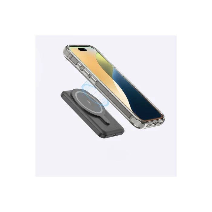 iPhone 16 Pro Uyumlu Kılıf Magsafe Şarj Özellikli Amazingthing Omni Serisi Kapak Gri