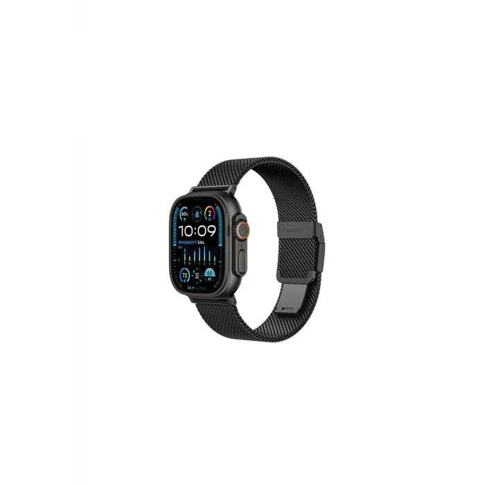 Watch 10 46mm Amazingthing Titan Premium Metal Hasır Kordon Siyah