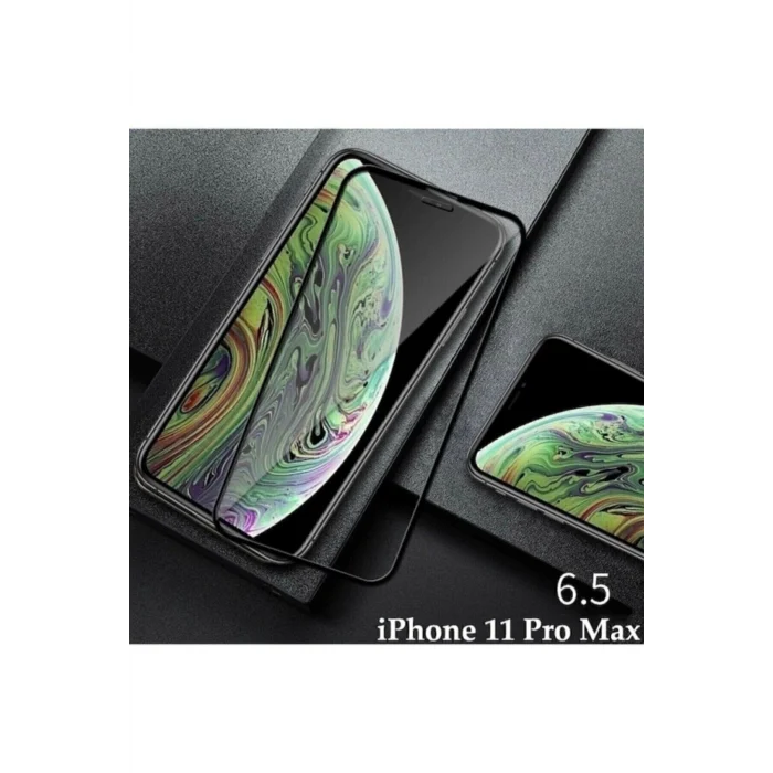 Iphone 11 Tam Kaplayan Ekran Koruyucu - 5d Darbe Emici Temperli Kırılmaz Cam - Extra İnce