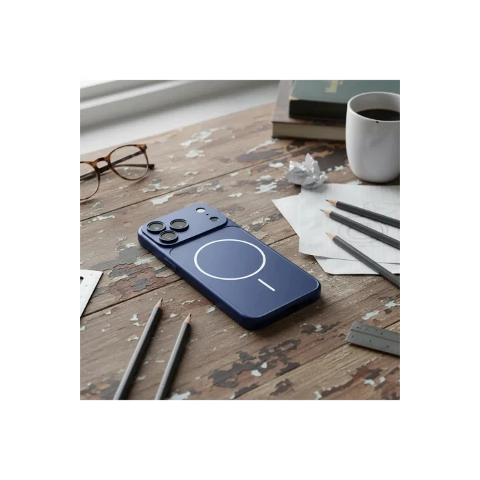 iPhone 17 Pro Max Kılıf M-Safe Şarj Özellikli Kamera Korumalı Kapak