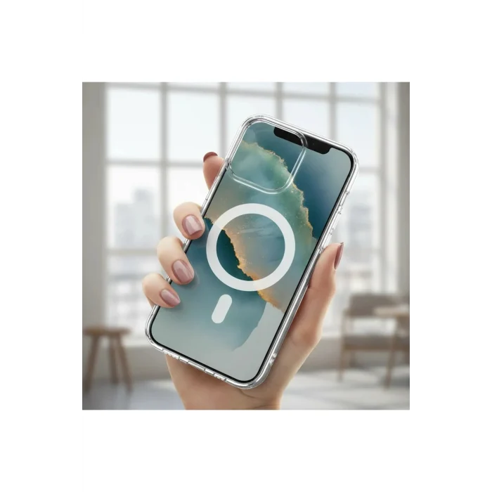 iPhone 17 Pro Max Kılıf M-safe Şarj Özellikli Kamera Korumalı Kapak