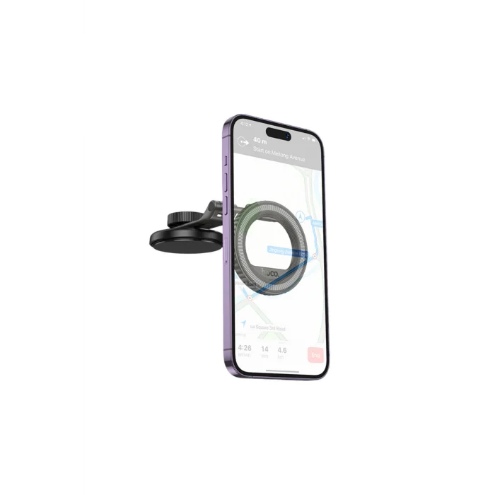 Yapışkanlı Katlanabilir Manyetik Magsafe Araç Tutucu - Siyah