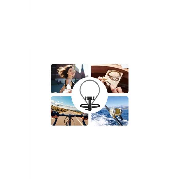 Campo Ayarlanabilir Boyun Askılı Telefon Tutucu - Siyah