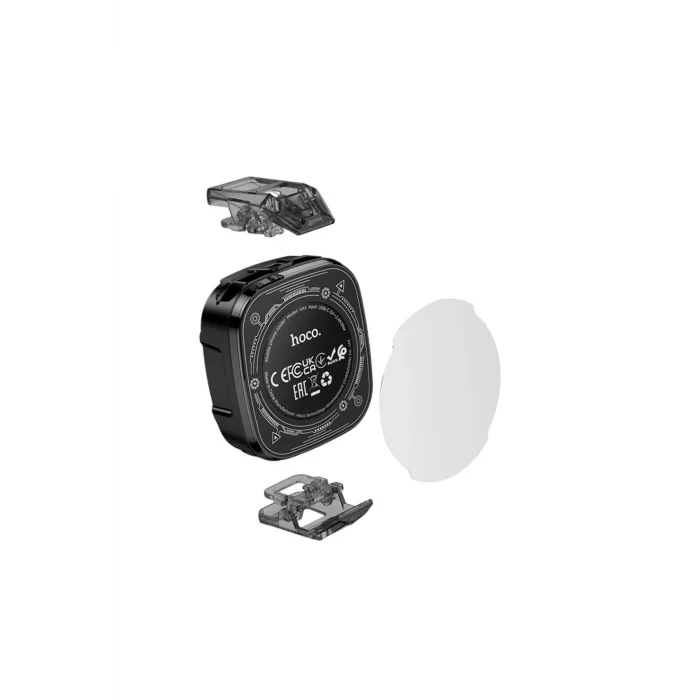 Dijital Göstergeli RGB Işıklı Manyetik Radyatör Telefon Soğutucu Fan - Siyah