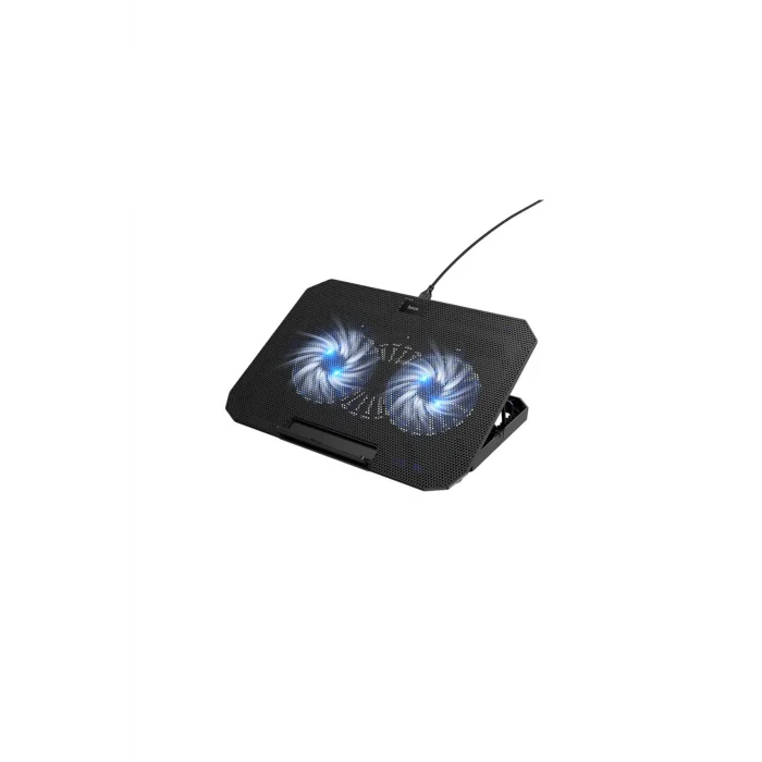 Çift Fanlı 1300 RPM Laptop Soğutucu Stant - Siyah