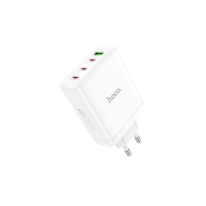 PD 100 Watt 3 Adet Type-C 1 Adet USB Şarj Aleti - Beyaz