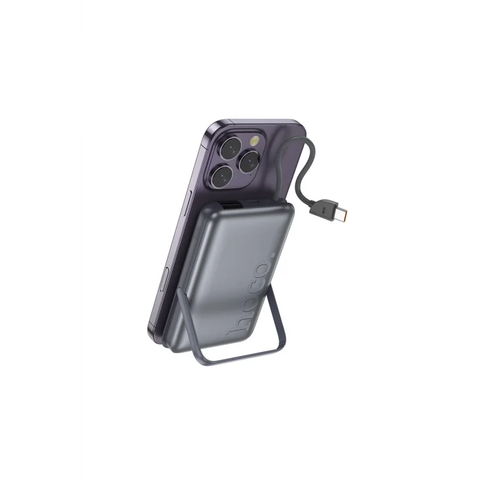 Clever 3in1 10.000 mAh PD 20W Standlı Magsafe Powerbank - Gri